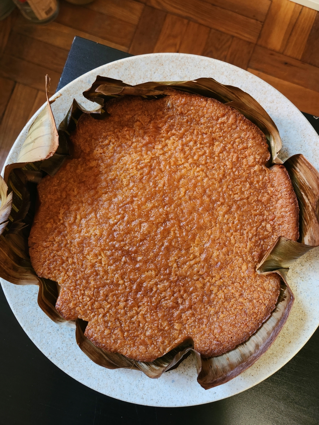 Bibingka-inspired Corn Mochi Cake